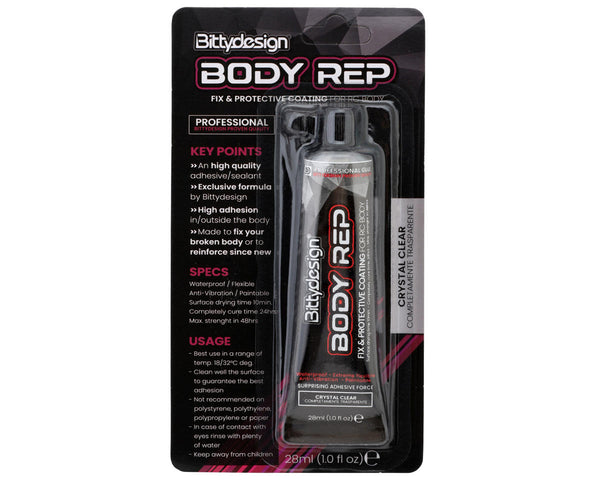Bittydesign Body Rep' Fix & Protective Coating Adhesive/Sealant (Crystal Clear) (28ml)
