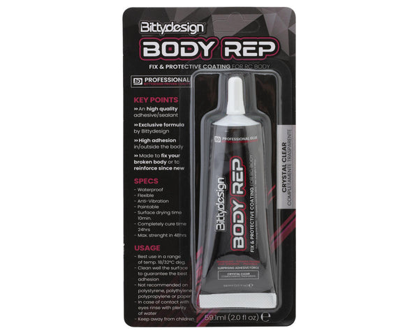 Bittydesign Body Rep' Fix & Protective Coating Adhesive/Sealant (Crystal Clear) (59.1ml)