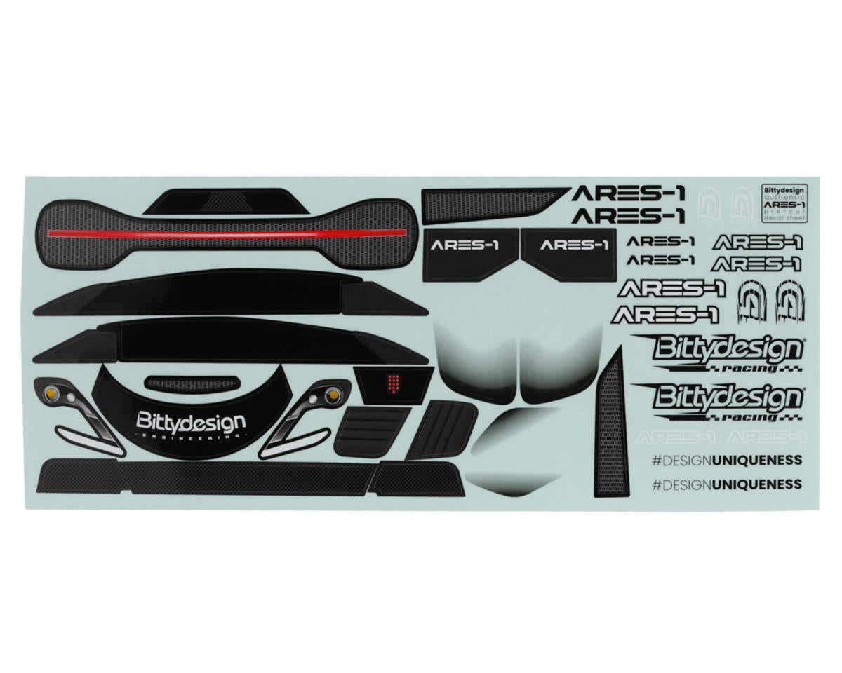 Bittydesign ARES-1 1/10 GT On-Road Body (Clear) (190mm)