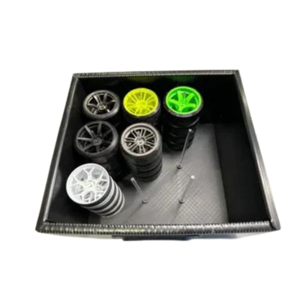 Bingo RC Designs Pit Box Wheel Organizer
