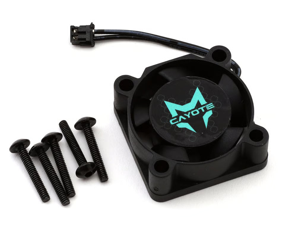 Cayote Crest RS60/RS80 25x25x10mm ESC Cooling Fan (Black/Aurora Green)