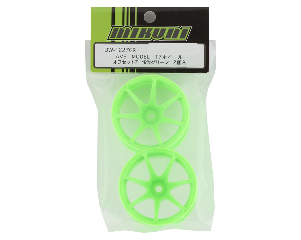 Mikuni AVS Model T7 7-Spoke Drift Wheels (Assorted Offset and Colors)