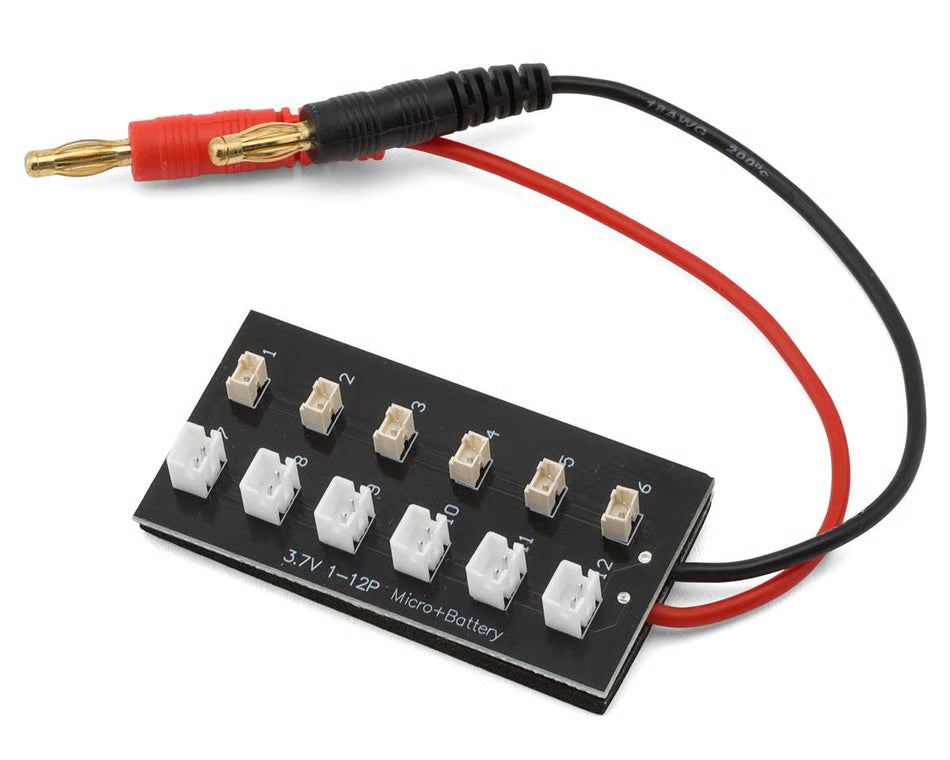 EcoPower 1S 12-Battery Parallel Charger Board (Ultra Micro Molex/PH 2.0)