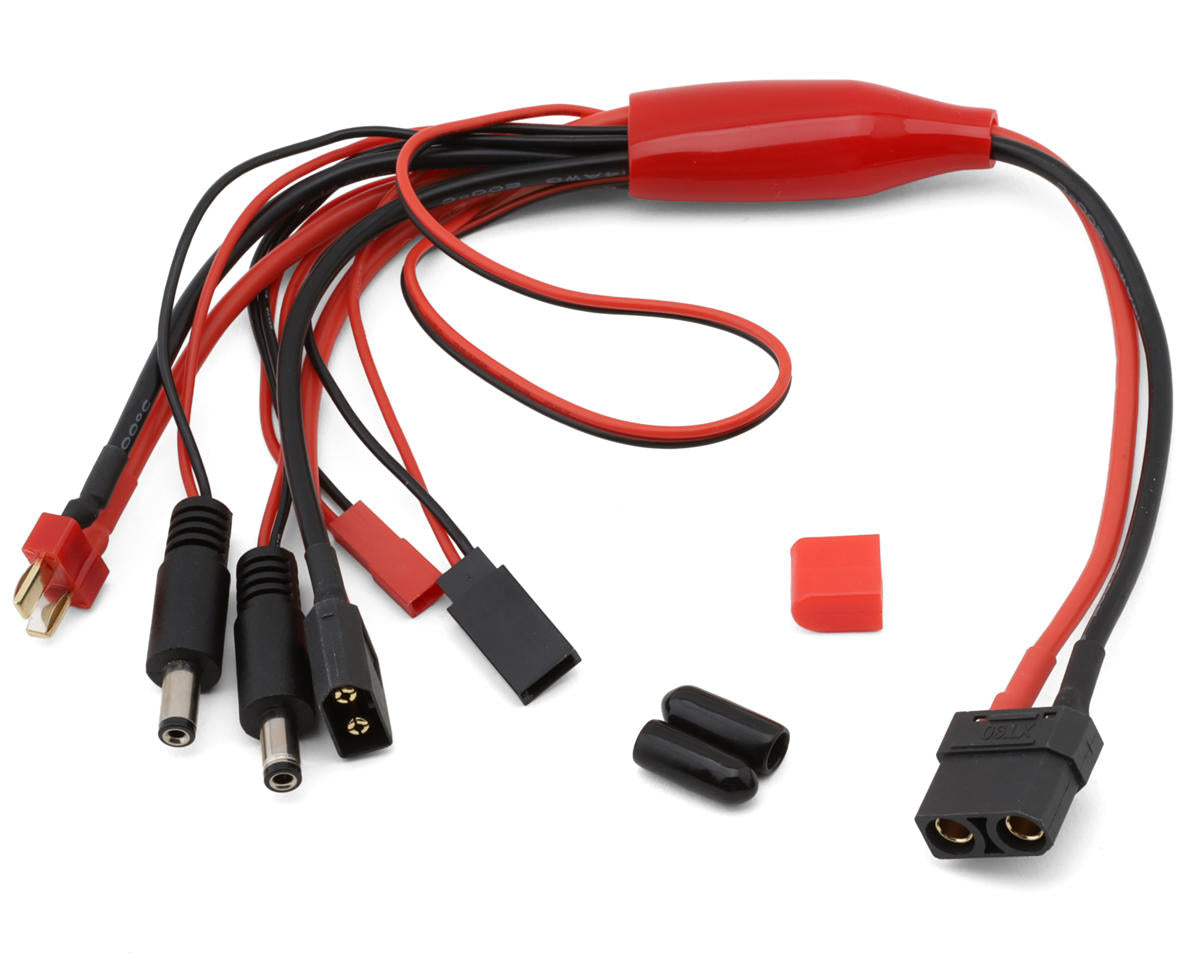 EcoPower "Squid" Multi Connector Charge Lead (XT60, Futaba, JST, T-Style & Transmitter Connectors) w/XT90 Input