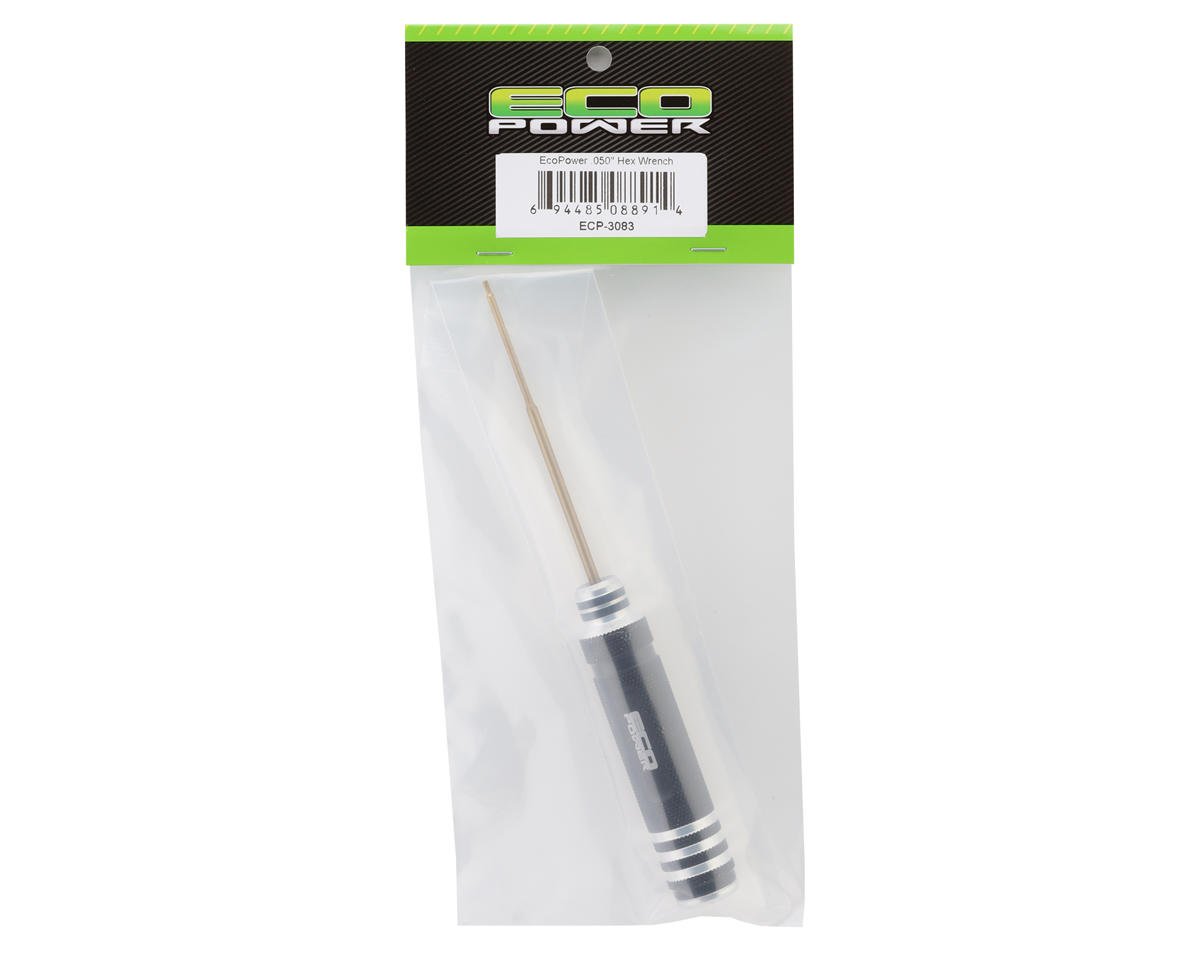EcoPower Titanium Nitride Coated Hex Driver w/Aluminum Handle (.050")
