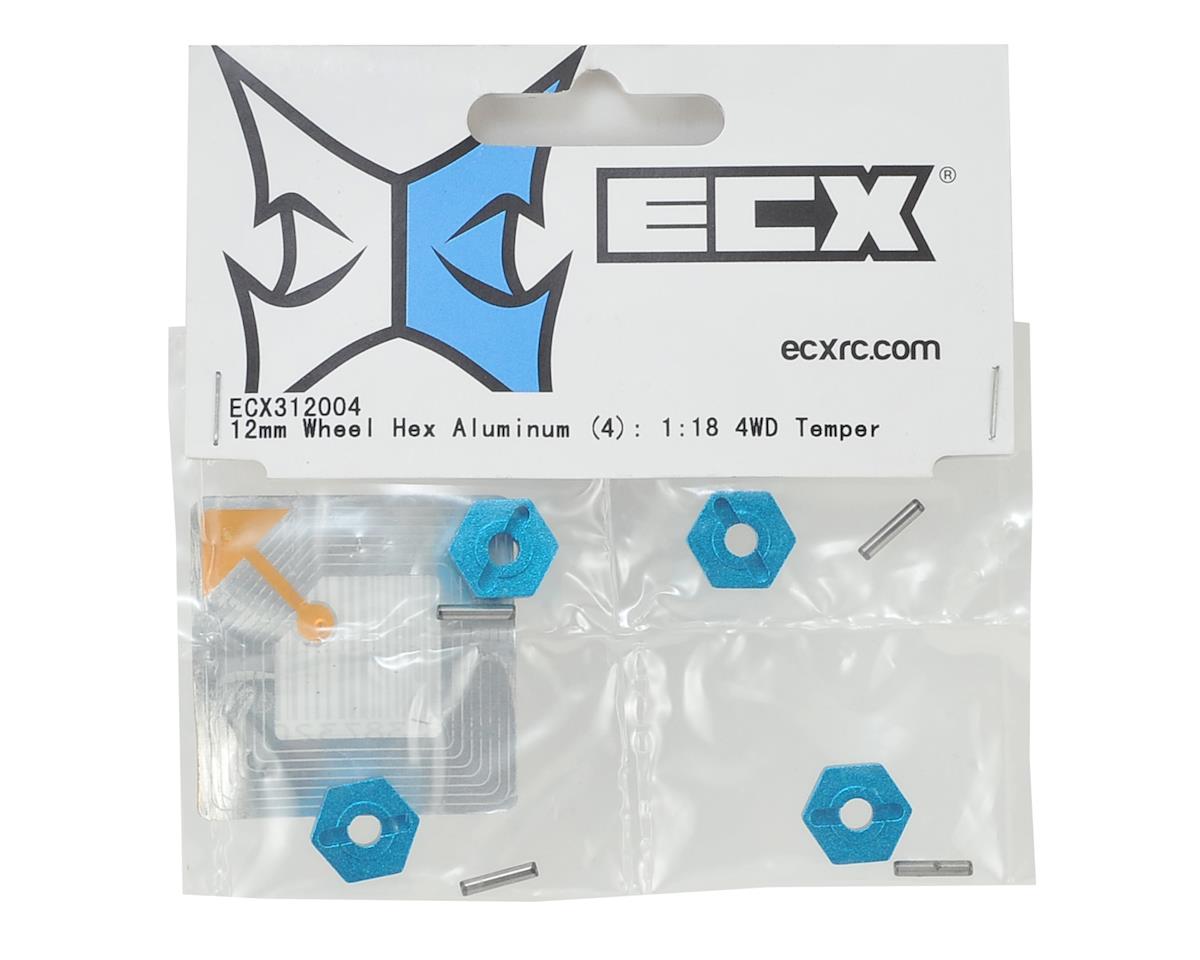 ECX 12mm Aluminum 1/18 4WD Temper Wheel Hex (4) *Discontinued