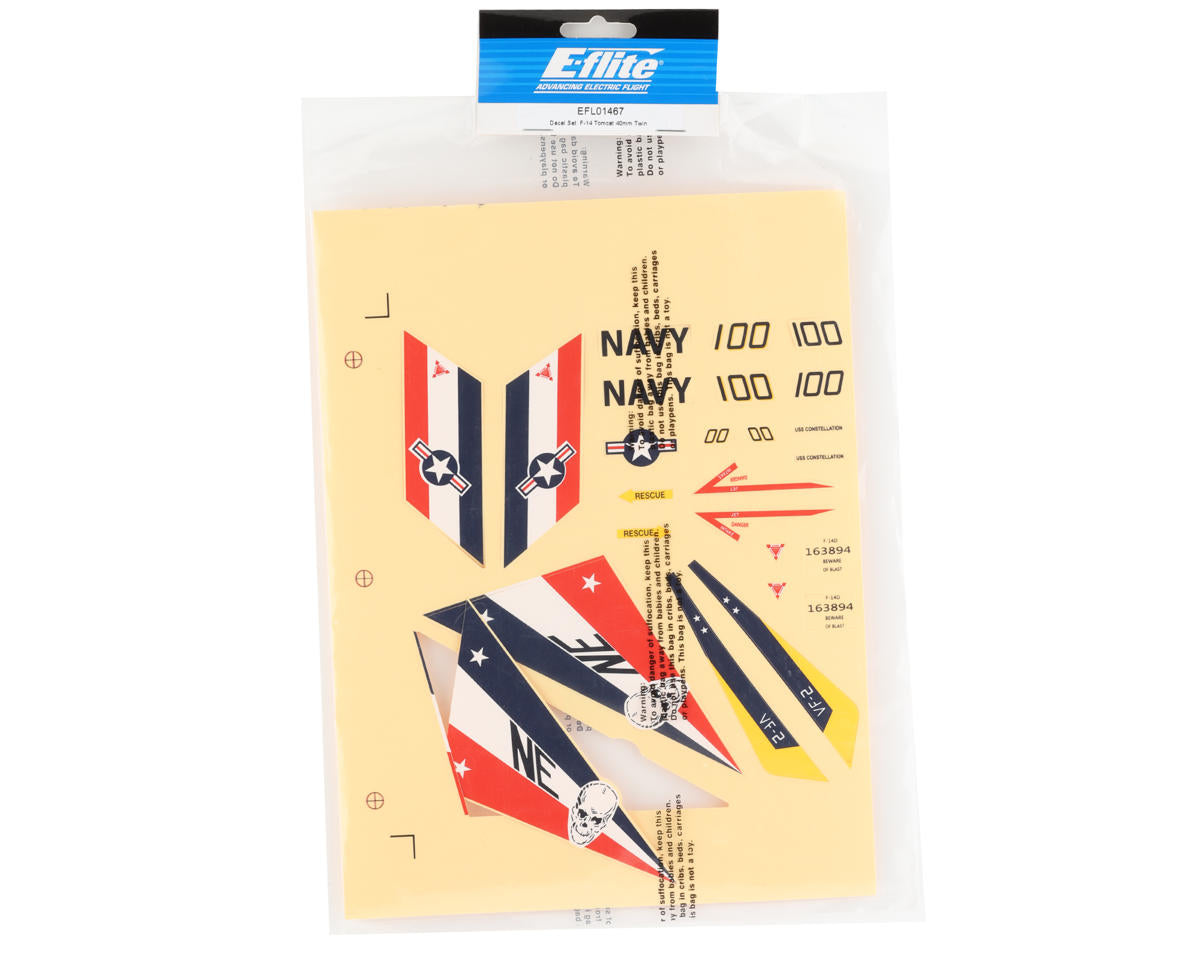 E-flite F-14 Tomcat 40mm Decal Set
