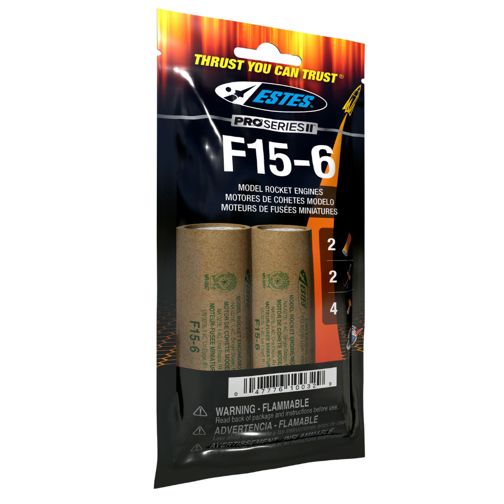 Estes F15-6 29mm Model Rocket Engines (2pk)