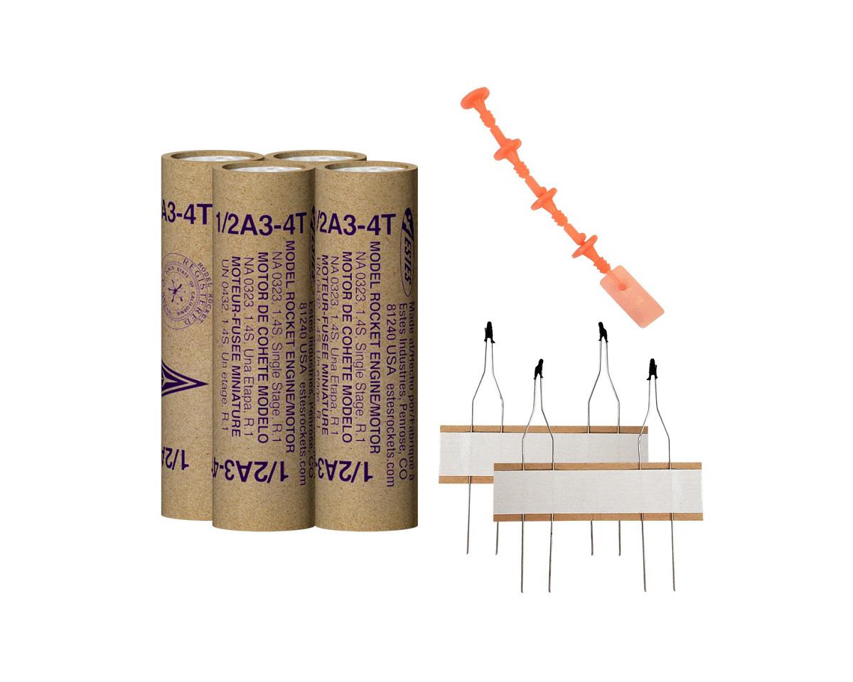 Estes 1/2A3-4T Bagged Rocket Engines (4)