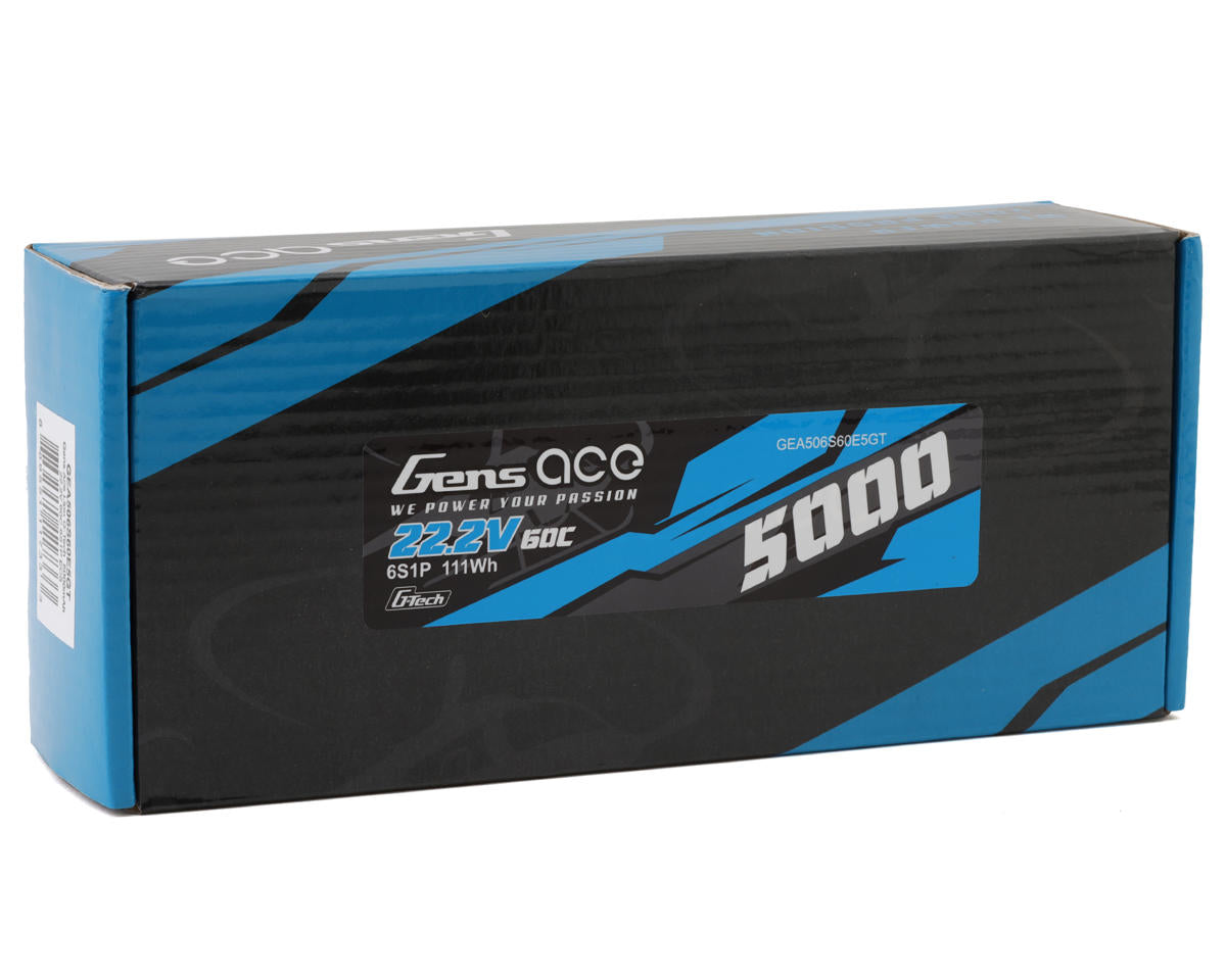 Gens Ace G-Tech Smart 6S LiPo Battery 60C (22.2V/5000mAh) w/EC5 Connector