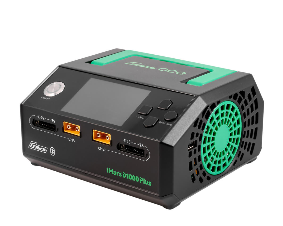 Gens Ace iMars D1000 Plus G-Tech Smart Dual AC Charger (7S/25A) (AC-1000W)