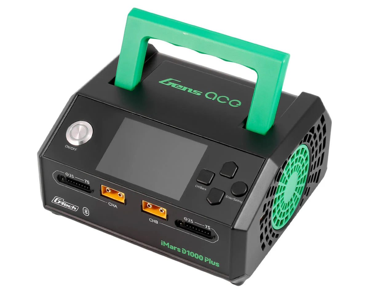 Gens Ace iMars D1000 Plus G-Tech Smart Dual AC Charger (7S/25A) (AC-1000W)