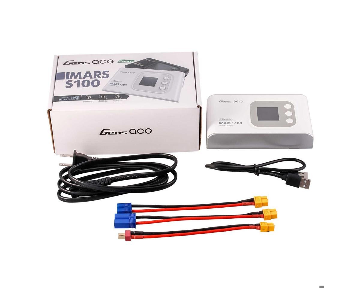 Gens Ace IMars S100 G-Tech Smart AC Balance Battery Charger (6S/10A/100W) (White)