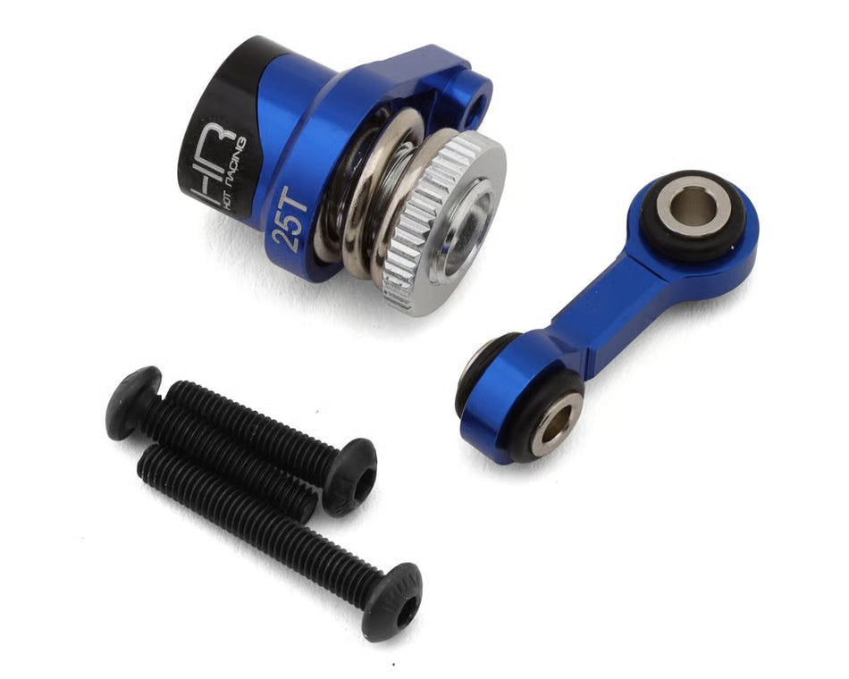 Hot Racing Aluminum Servo Saver for Traxxas® Mini Maxx® (Blue) (25T)