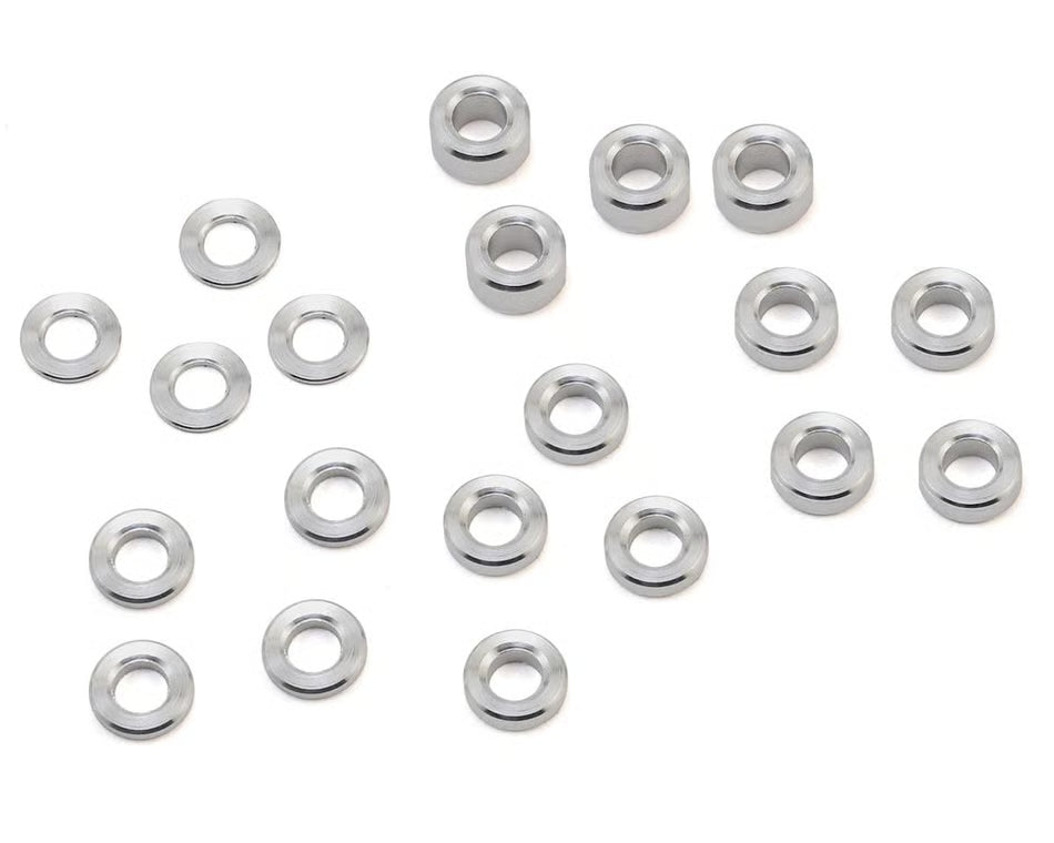 Hot Racing M3 Aluminum Standoff Spacer Set (0.5, 1, 1.5, 2, 3mm)