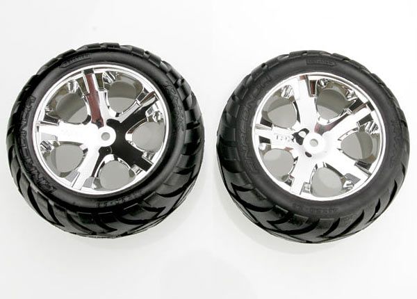 All-Star 2.8" Chrome Wheels & Anaconda Tires (2)