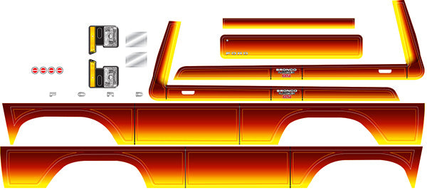 Traxxas TRX-4 Ford Bronco Sunset Decal Sheet