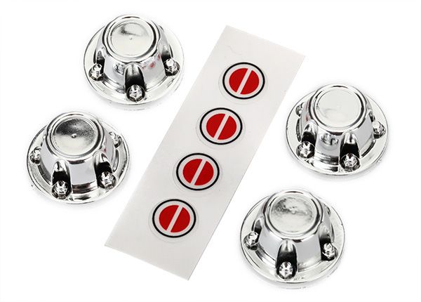 Traxxas TRX-4 Center Wheel Caps (Chrome) (4)