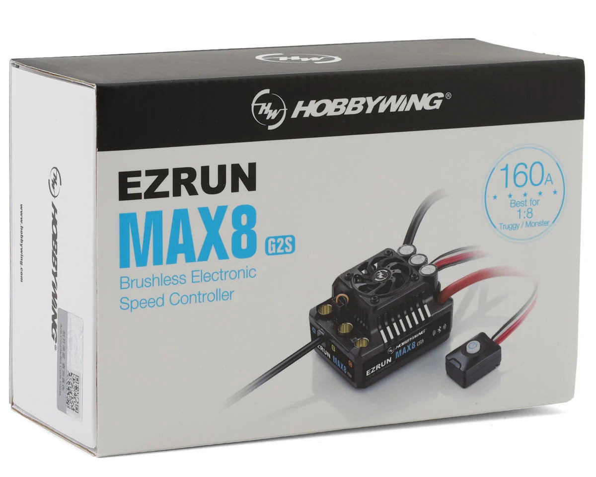 Hobbywing EZRun Max8 G2s 1/8 Waterproof Brushless ESC w/XT90 Plug