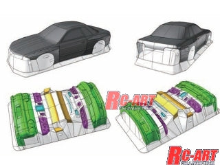 Addiction RC Nissan R32 GT-R Pandem Widebody 1/10 Clear Drift Body