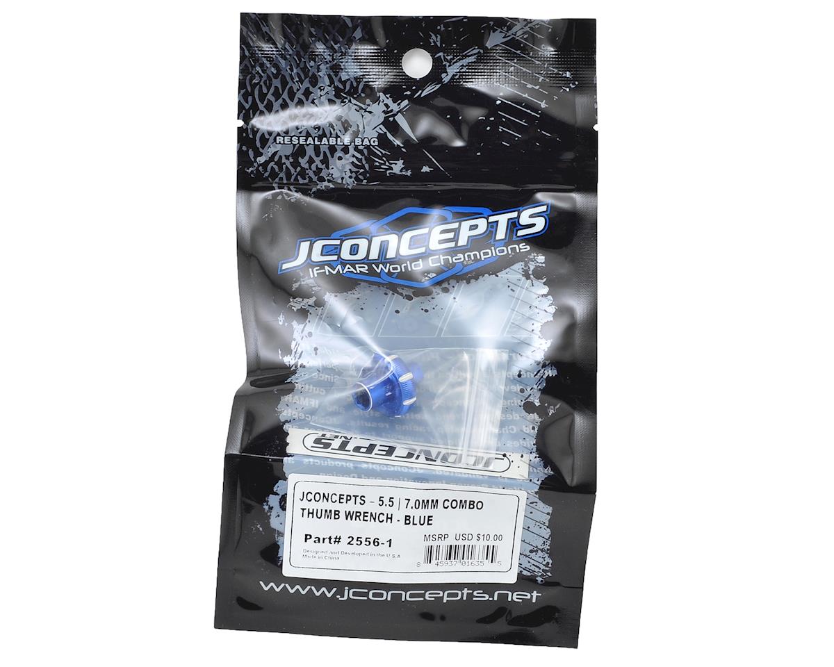 JConcepts Combo Thumb Wrench (5.5mm/7.0mm) (Blue)