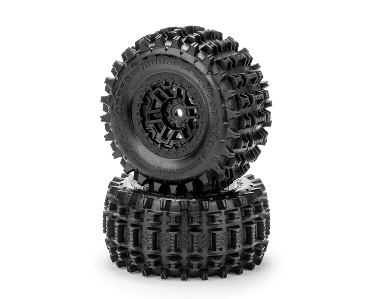 JConcepts Magma Pre-Mounted Tires for Traxxas® Mini XRT™ (2) (Yellow) w/12mm Hex