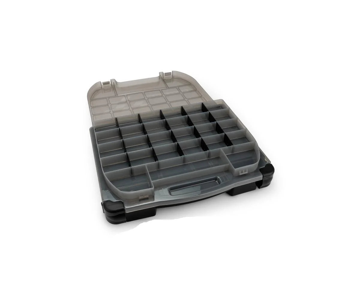 JConcepts Tool Box w/Upper Storage (Black/Smoke Grey) (14.5"x11"x2.375")