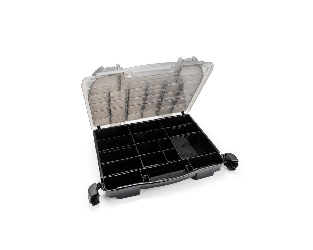 JConcepts Tool Box w/Upper Storage (Black/Smoke Grey) (14.5"x11"x2.375")