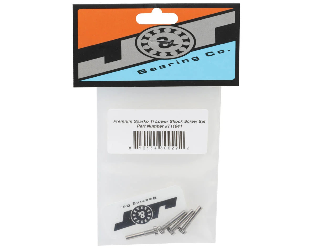 J&T Bearing Co. Sparko Premium Titanium Lower Shock Screw Set (2)