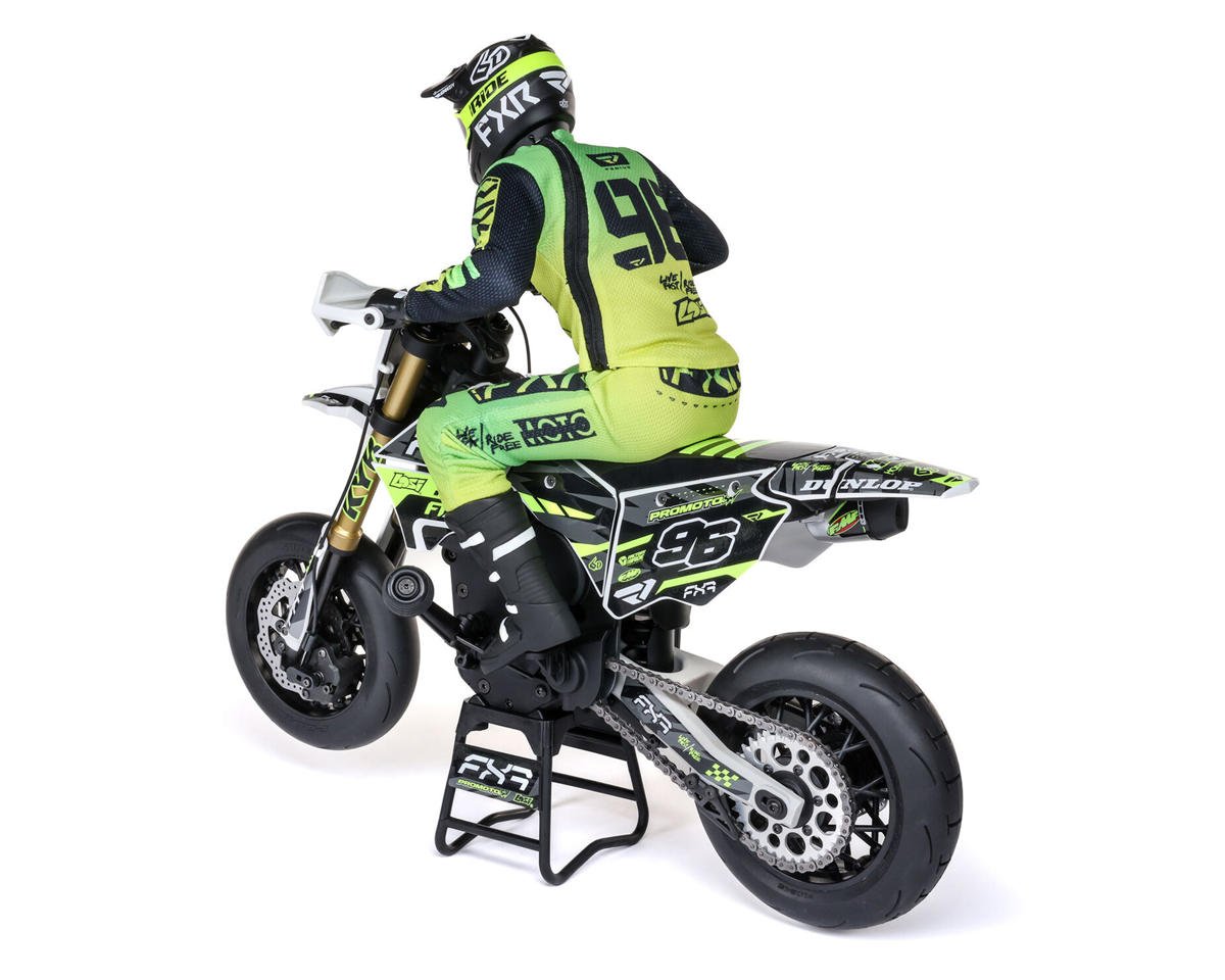 Losi Promoto-SM FXR Supermoto RTR 1/4 Brushless Motorcycle (White/FRX) w/2.4GHz Radio, Battery & Charger