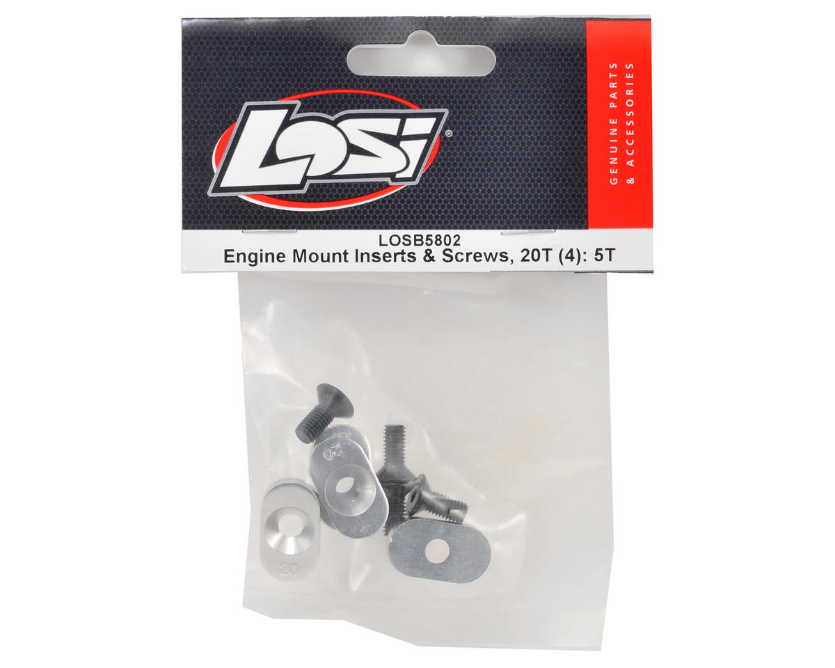 Losi Engine Mount Insert & Screw Set (4) (20/58)
