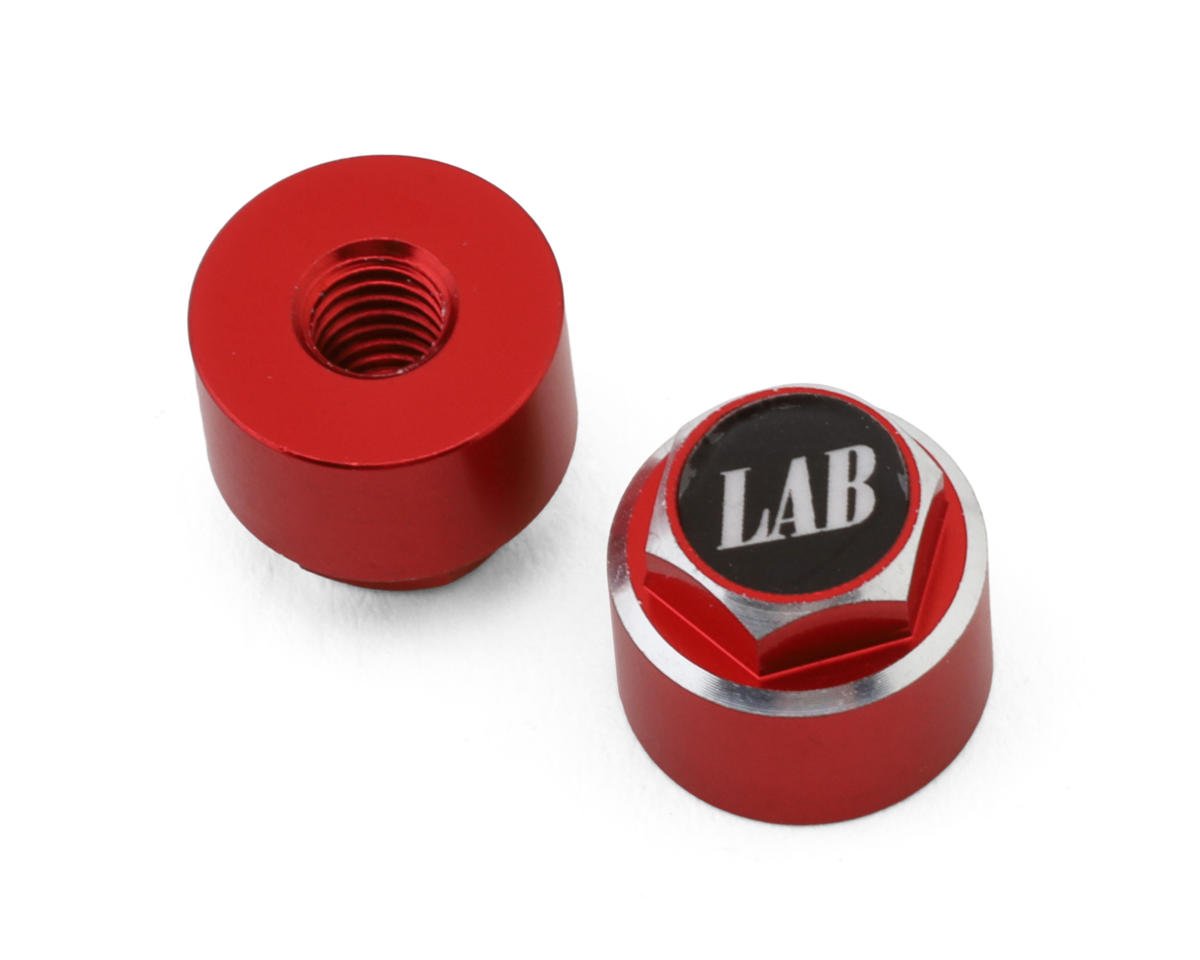 LAB Aluminum 4mm Capped Wheel Nuts (2)