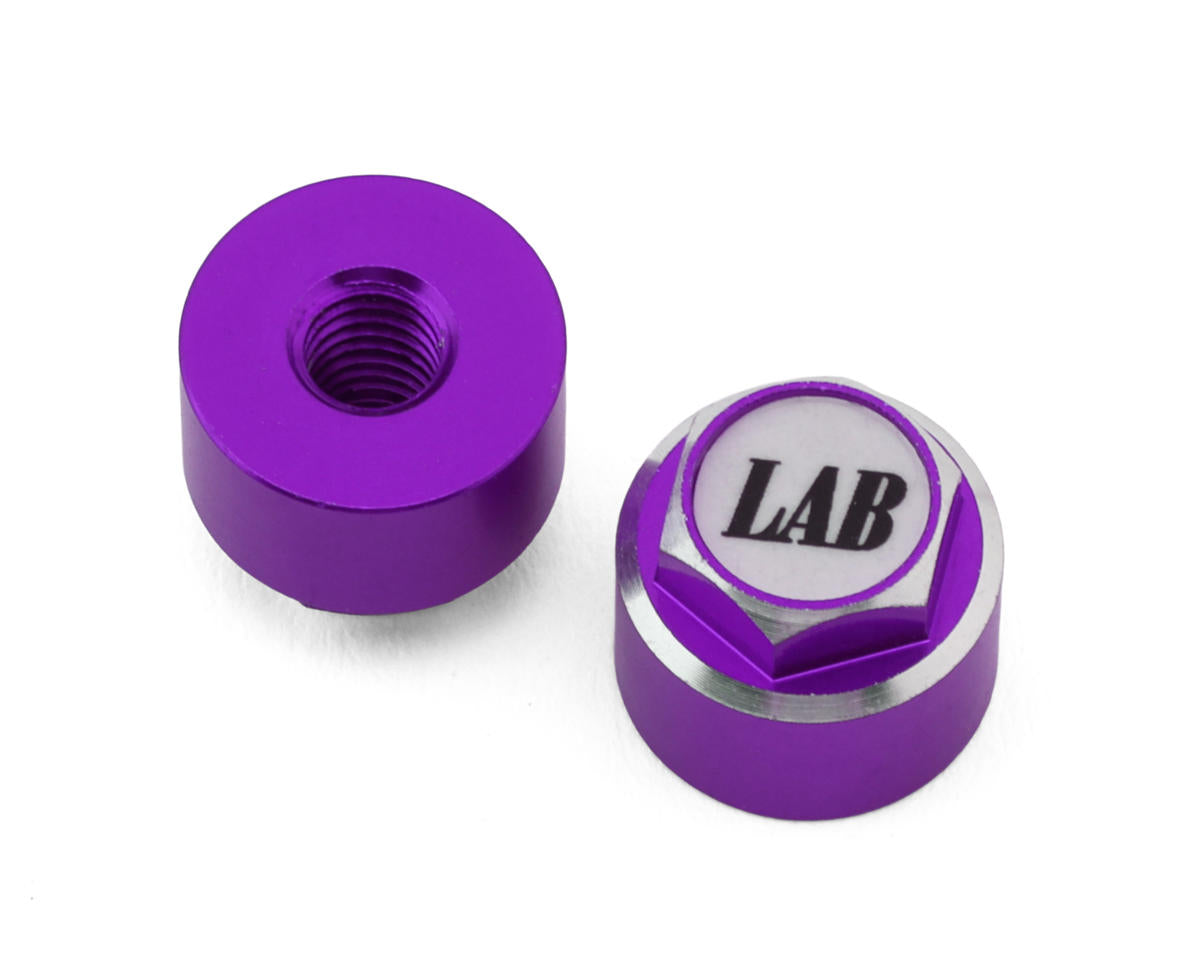 LAB Aluminum 4mm Capped Wheel Nuts (2)
