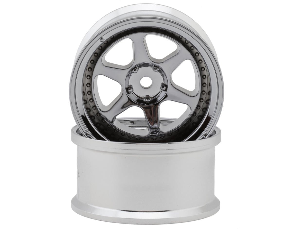 LAB Meister L1 1/10 Drift Wheels (Chrome) (2) w/12mm Hex