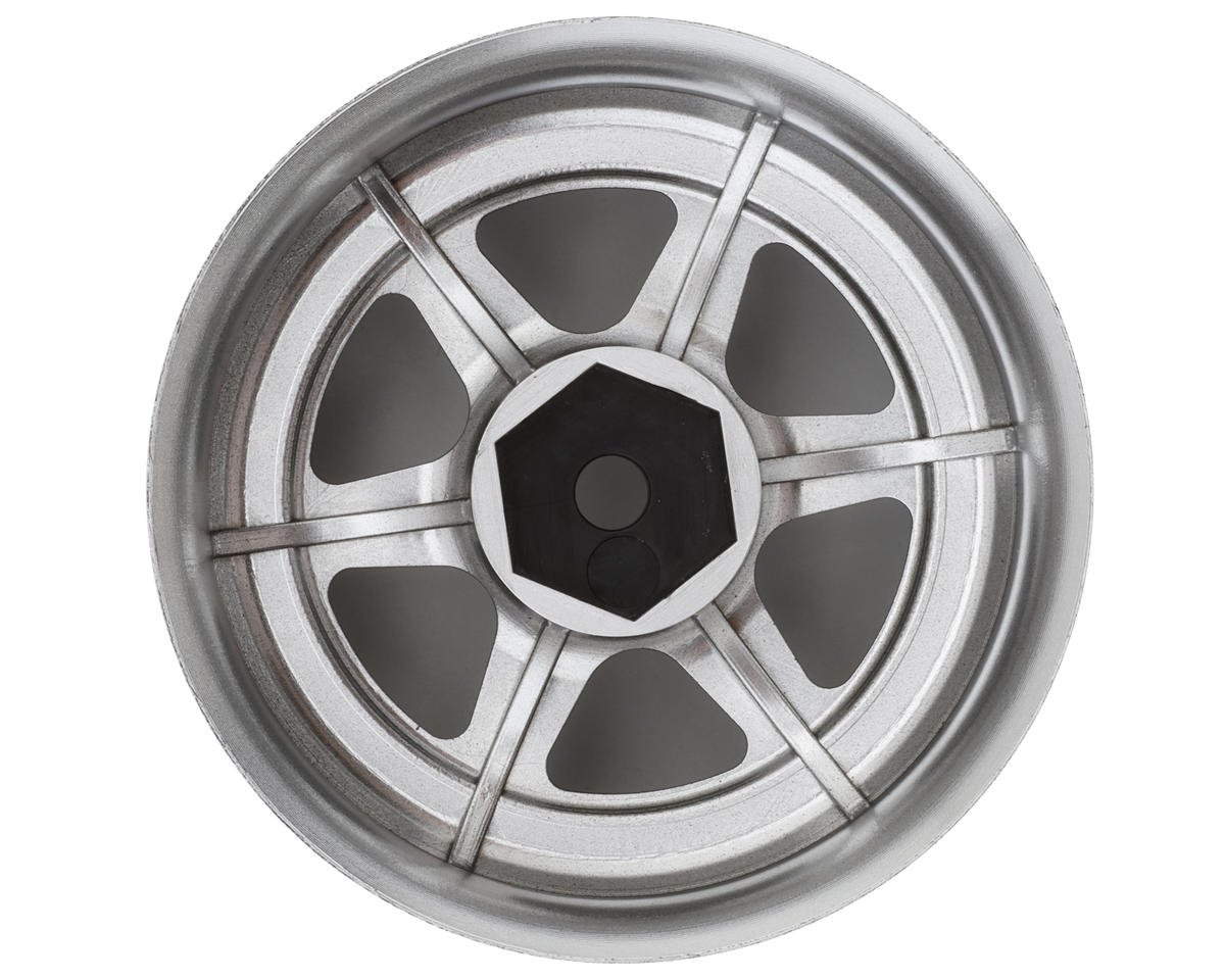 LAB Meister L1 1/10 Drift Wheels (Matte Carbon/Chrome) (2) w/12mm Hex