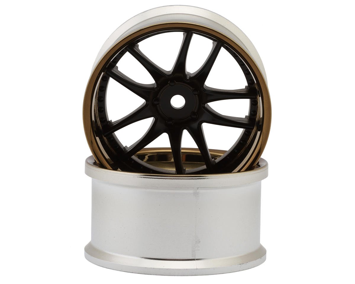 LAB Work Emotion CR3P 1/10 Drift Wheels (Matte Carbon/Bronze) (2) w/12mm Hex