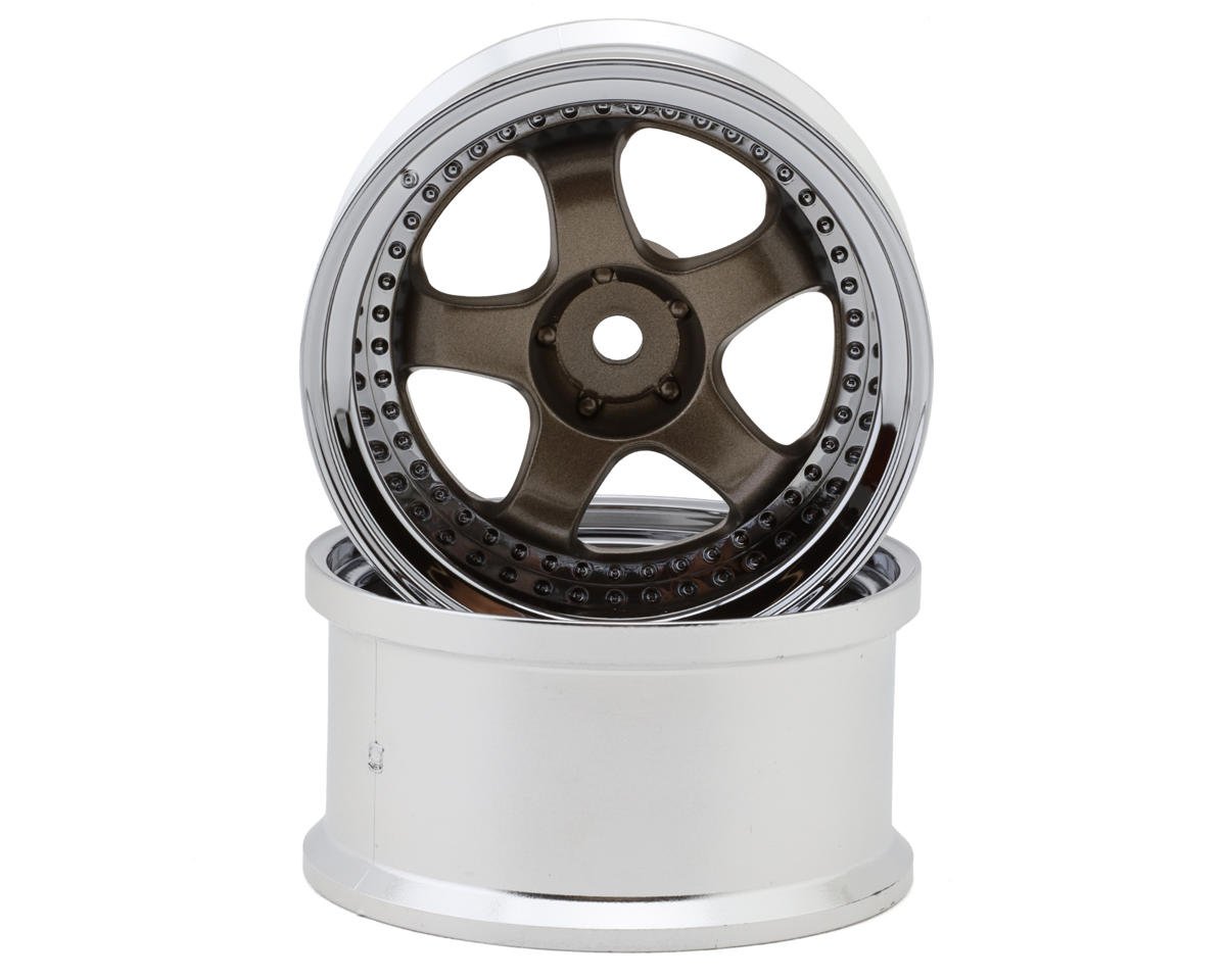 LAB Work Meister S1 1/10 3-Piece Drift Wheels (Bronze/Metallic) (2) w/12mm Hex