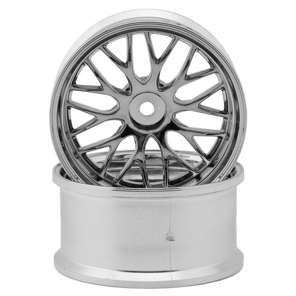LAB Gnosis HR201 1/10 SHT Drift Wheels (Chrome) (2) w/12mm Hex
