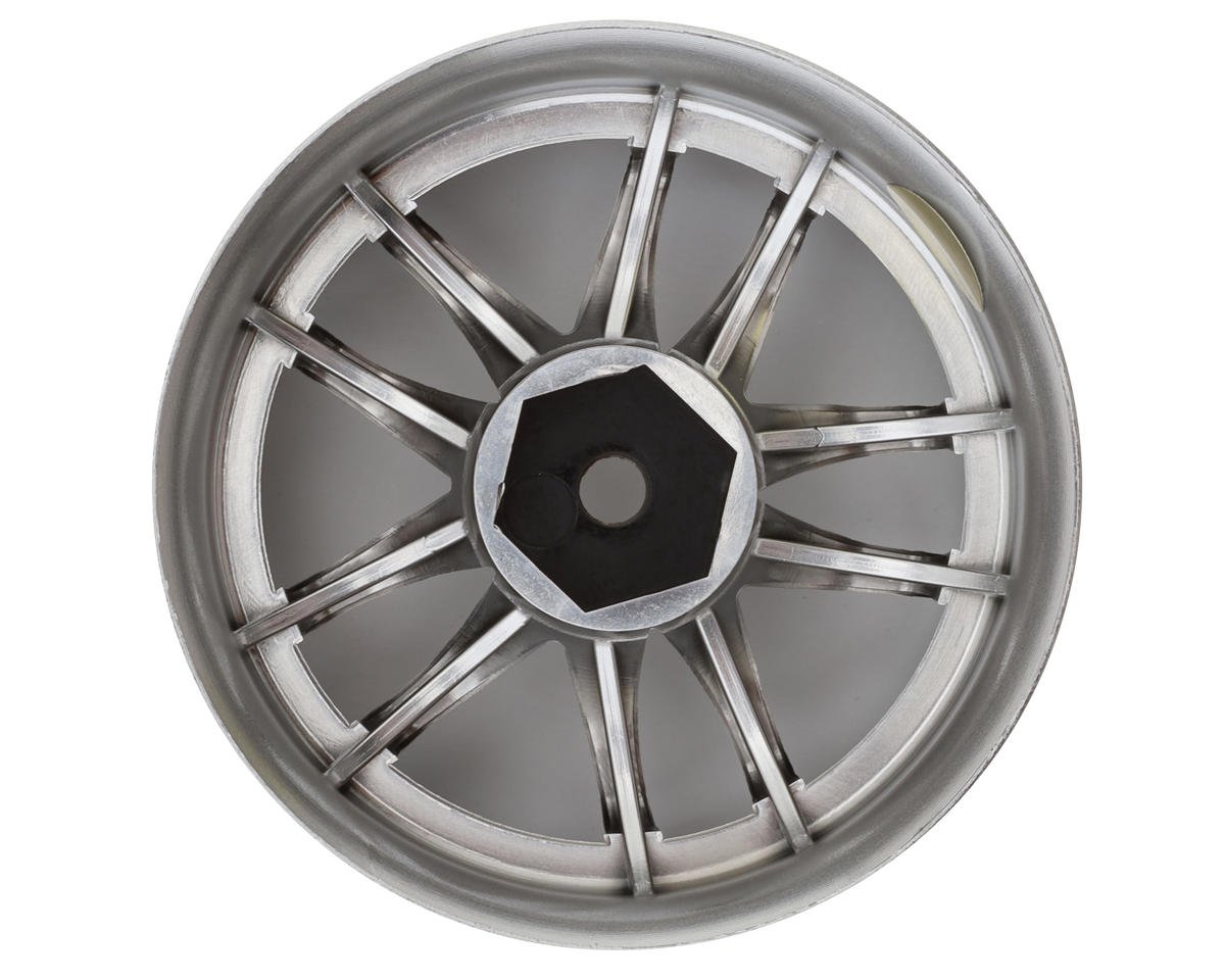LAB Work Emotion CR3P 1/10 Super High Traction Drift Wheels (Chrome) (2) w/12mm Hex