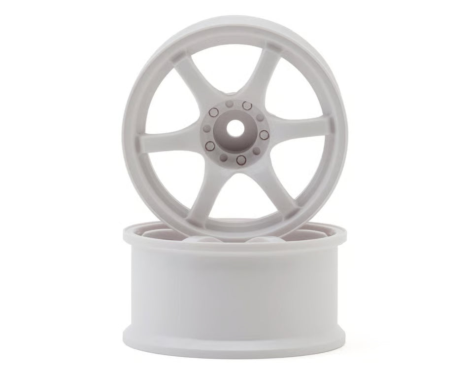 LAB Gram Lights 57D 1/10 Standard Traction Drift Wheels (White) (2) w/12mm Hex
