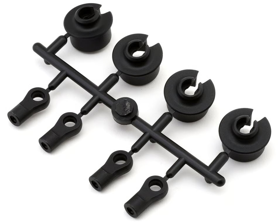 Mugen Seiki MBX8 Damper Rod Ends & Spring Retainers Set