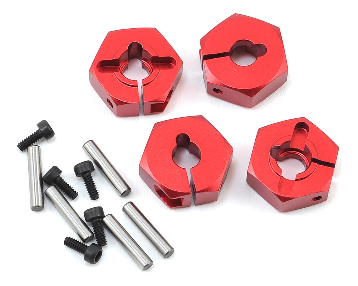 MST Alum. hex. wheel hubs 4mm (red) (4