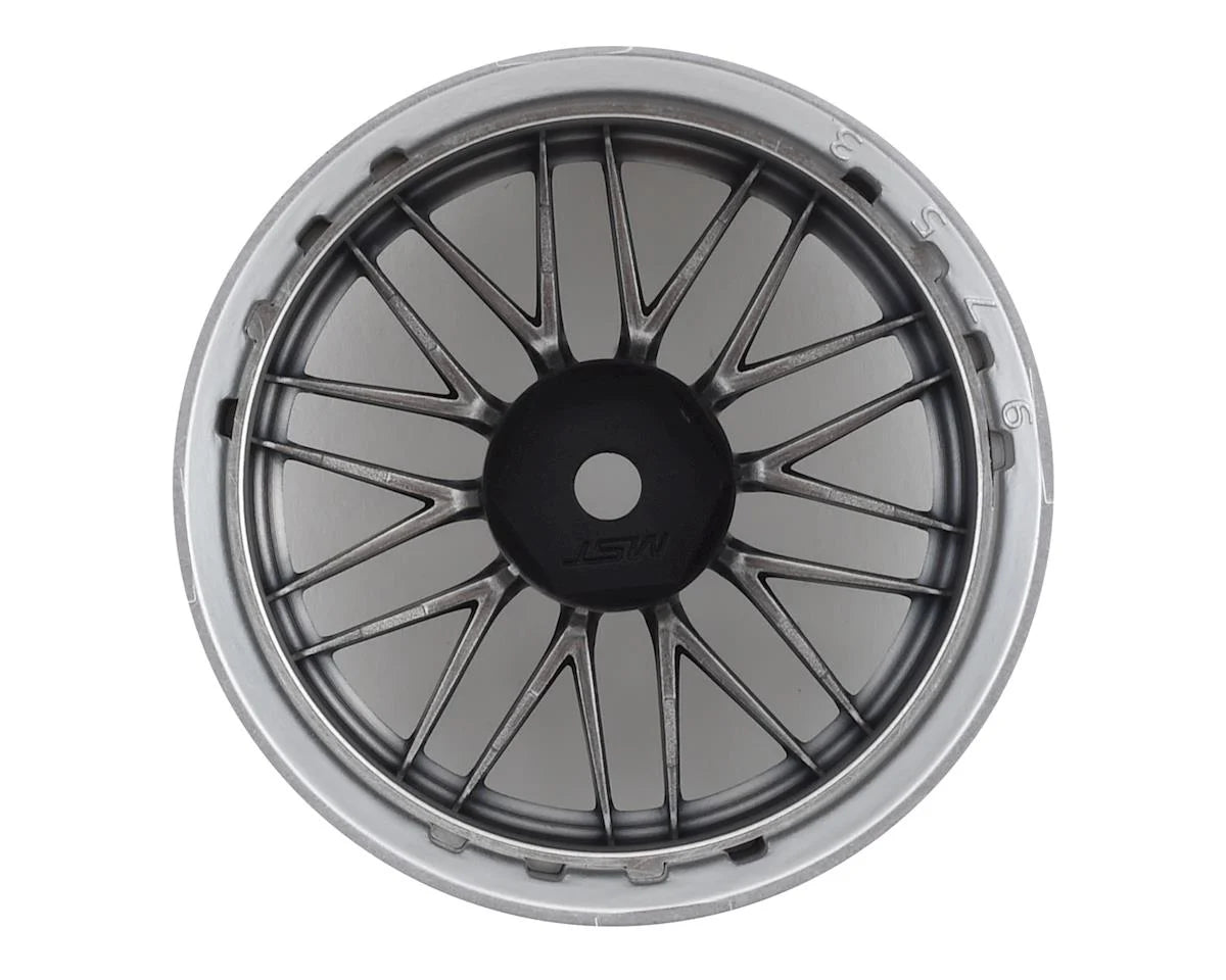 MST LM Wheel Set (Flat Silver) (4) (Offset Changeable)