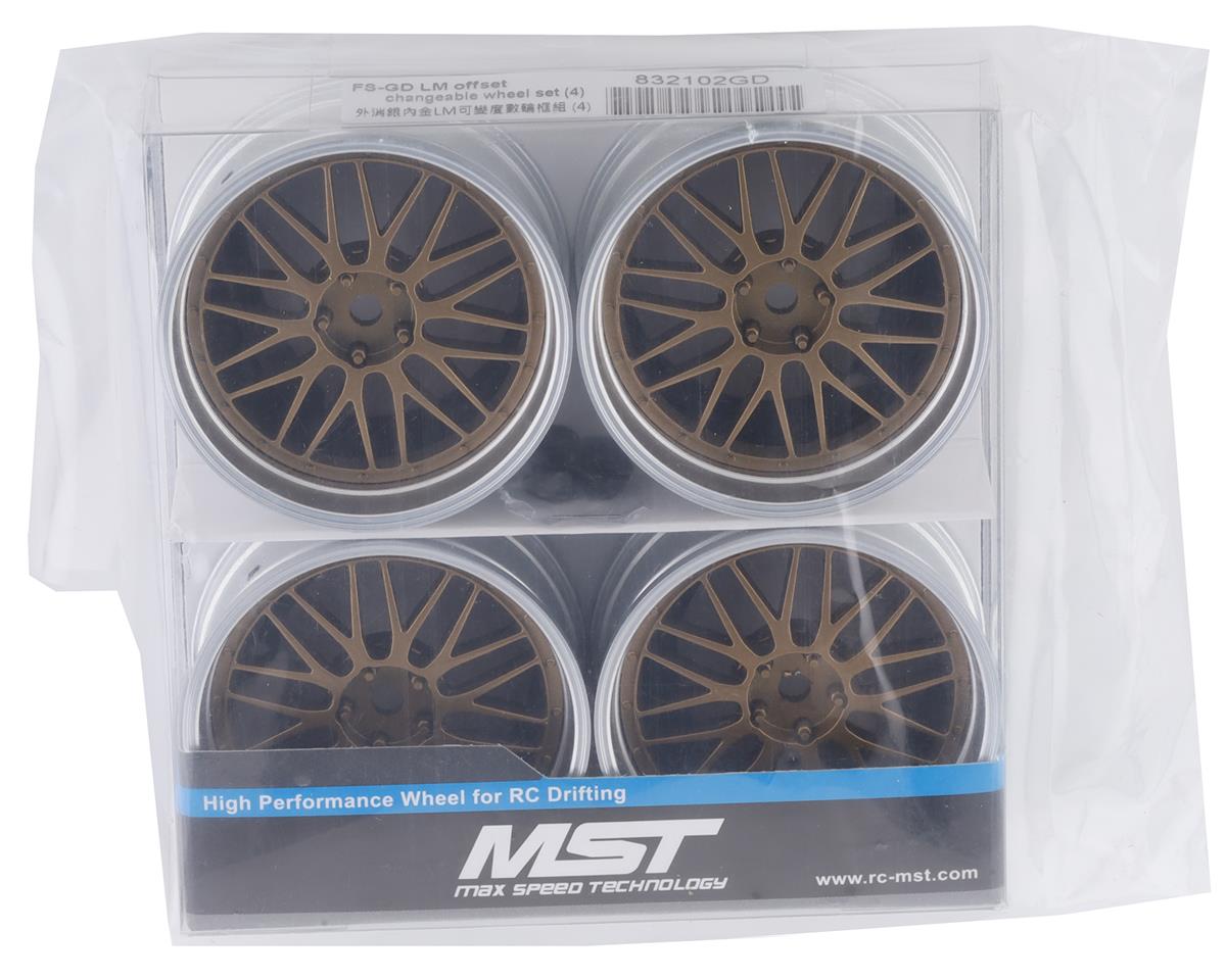 MST FS-GD LM Wheel Set (Gold) (4) (Offset Changeable)
