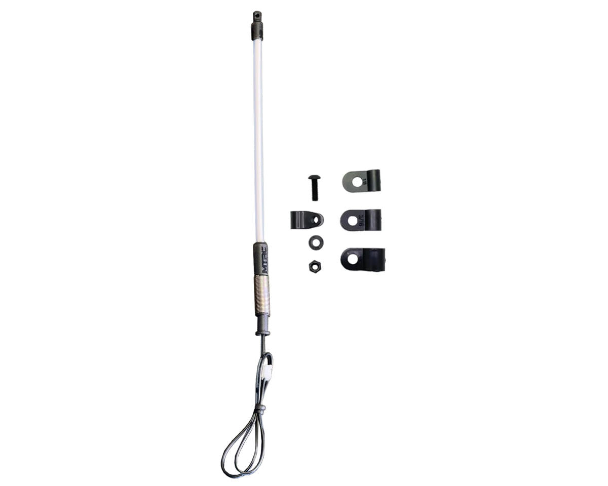 MyTrickRC TrickWhip2 Super Bright Scale Whip Light Tube (Green) (130mm) w/12V-3V Voltage Regulator & Receiver Cable