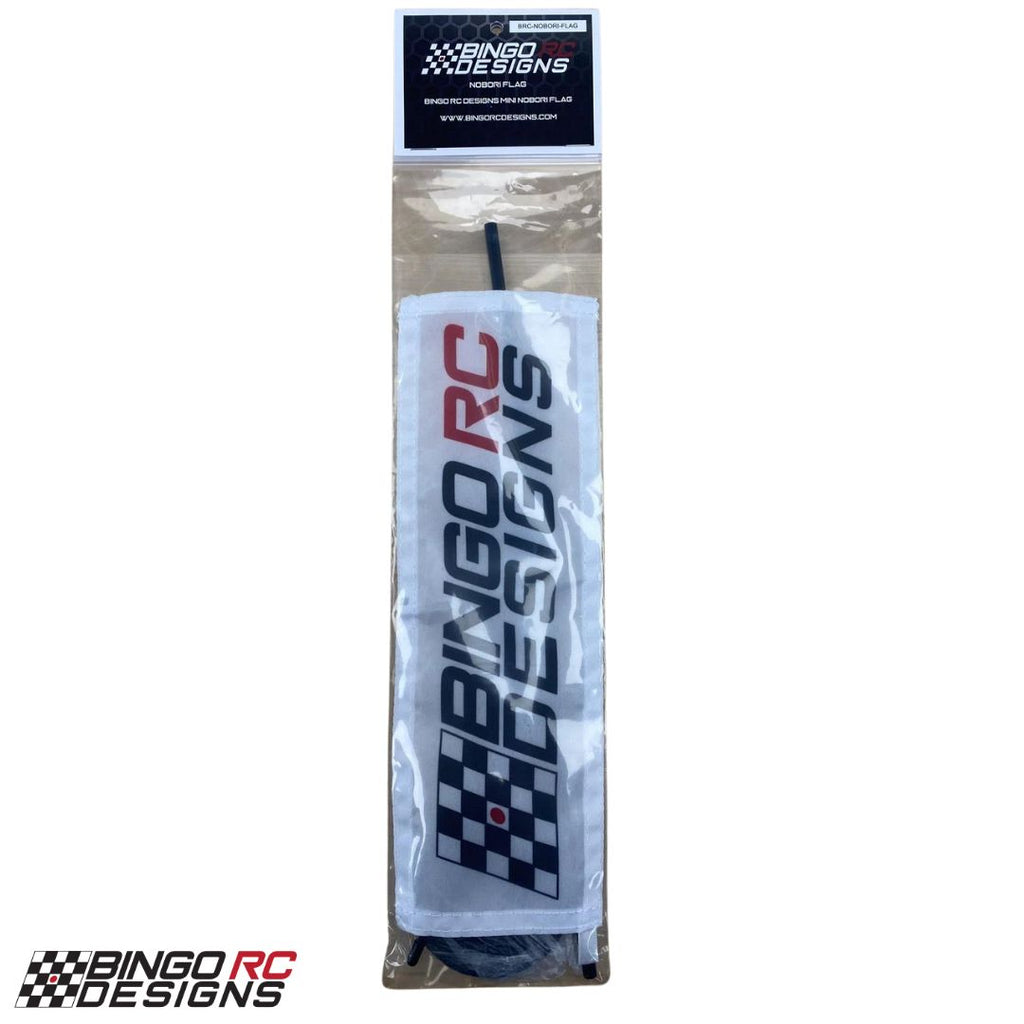 Mini Toy Racing Flags Bingo RC Designs Mini Flag 1/10 Size Nobori Drift Flag (Scale Accessory)