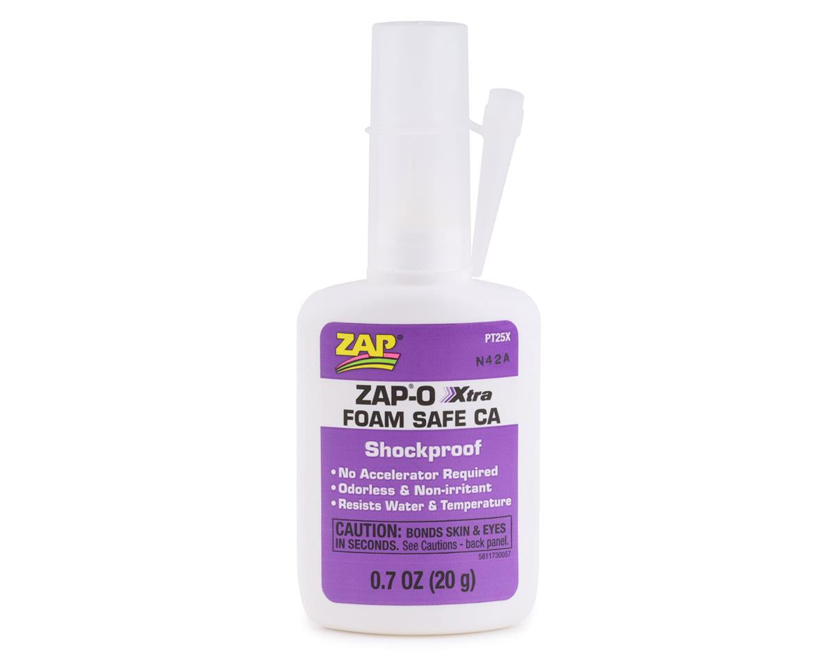 Pacer Technology Zap-O Xtra Espuma a prueba de golpes Safe CA Glue (.7oz)