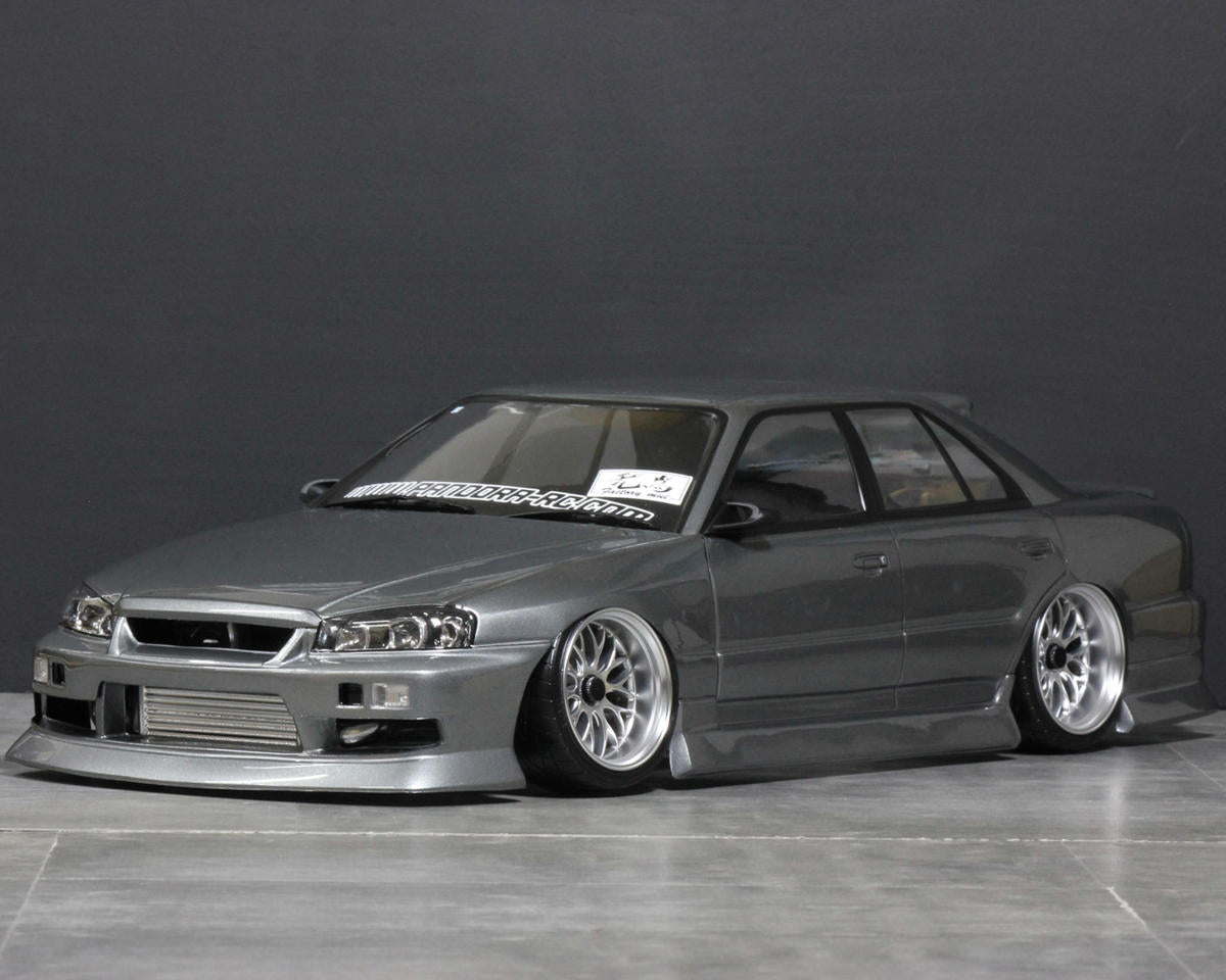 Pandora RC 1/10 Nissan Skyline ER34 Sedan Drift Body Set (Clear) (257-260mm)