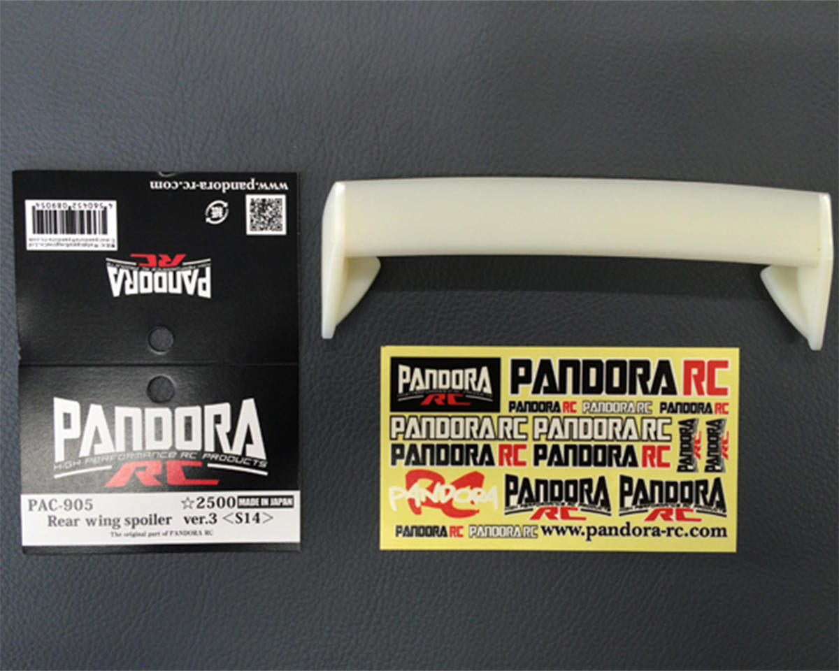Pandora RC 1/10 Scale Resin Rear Wing (V3) (S14) (Miniature Scale Drift Accessory)