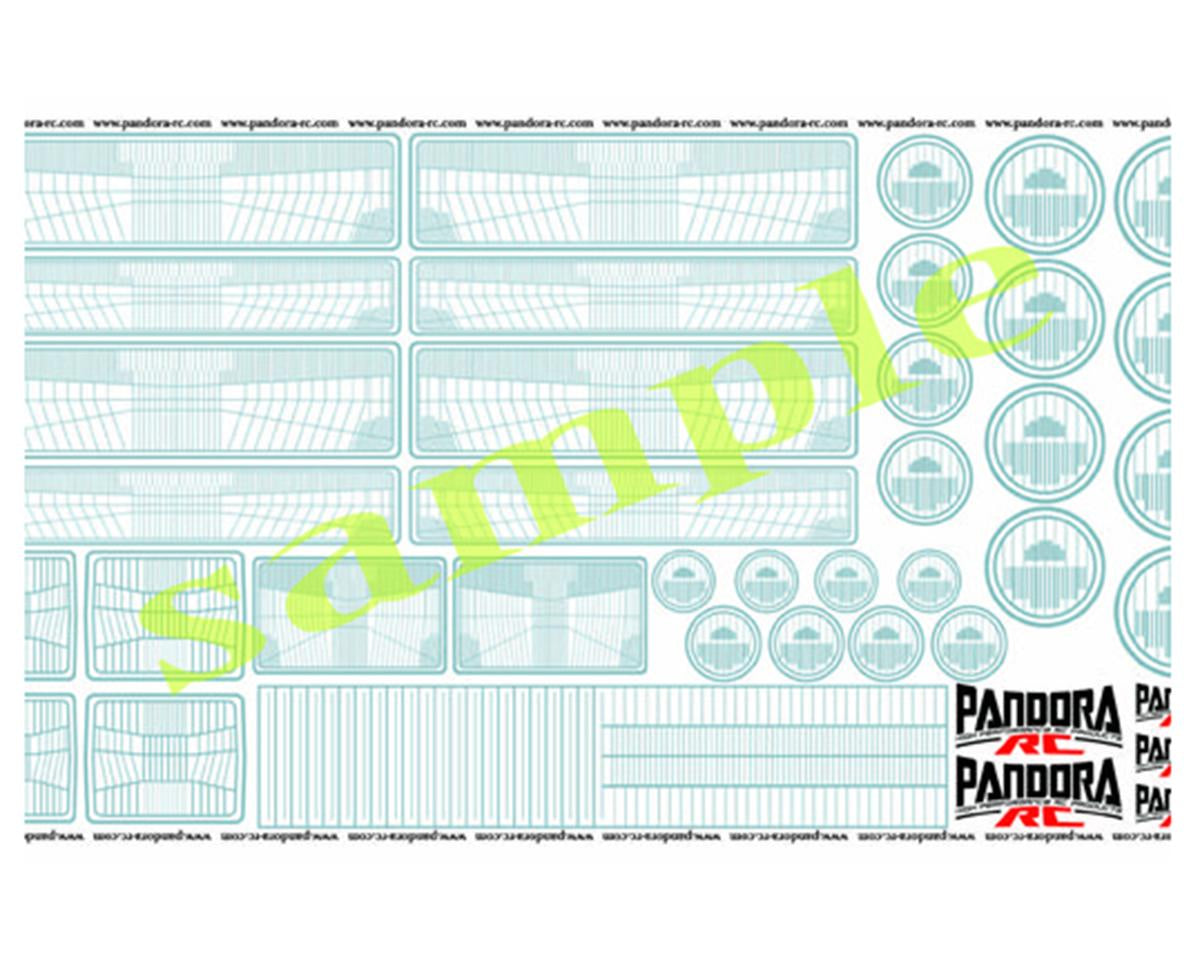 Pandora RC 1/10 Scale 3D Graphic Headlight Decal Sheet (Miniature Scale Drift Accessory)
